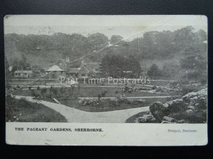 Dorset SHERBORNE The Pageant Gardens & Bandstand c1908 Postcard