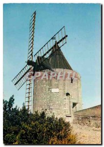 Postcard Modern Reflections of Provence Fontvieille Moulin de Daudet or of th...