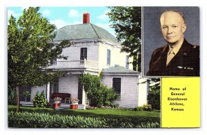 Home Of General Eisenhower Abilene Kansas Multi View Postcard