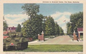 Kentucky Fort Knox Entrance To Armored Center Curteich