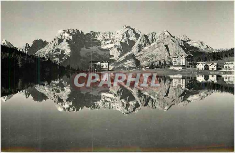Modern Postcard Lago di Misurina Verso il Sorapis