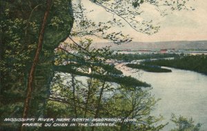 Vintage Postcard 1907 Mississippi River Prairie Du Chien North McGregor Iowa IA