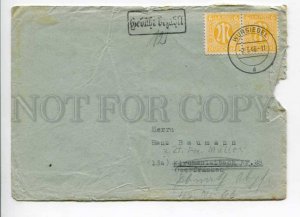 421705 GERMANY American zone of occupation 1946 year Wunsiedel real posted COVER