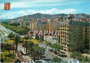 Postcard Modern Barcelona Square Calyo Sotelo