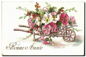 Old Postcard Fantasy Flowers