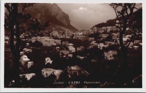 Italy Capri Panorama Vintage RPPC C057