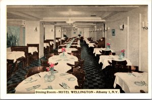 Postcard Dining Room at Hotel Wellington in Albany, New York