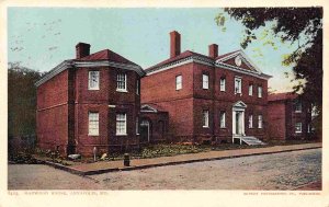 Harwood House Annapolis Maryland 1905 postcard