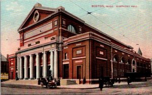 Boston Massachusetts Ma Postcard - Symphony Hall