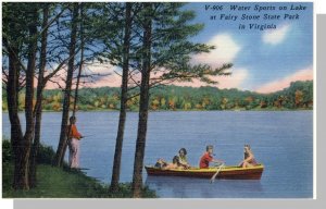 Bassett,Virginia/VA Postcard, Fairy Stone Park/Lake,Near Mint!