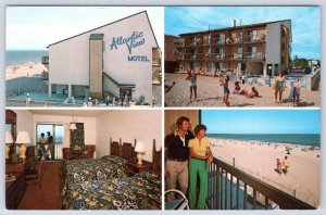 1980 NORTH DEWEY BEACH DELAWARE ATLANTIC VIEW MOTEL CLAYTON STREET POSTCARD