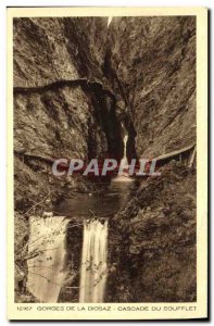 Old Postcard Samoens Gorges De La Diosaz Cascade From Bellows