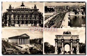 Old Postcard Paris Theater From & # 39Opera Vue Generale De La Place De La Co...