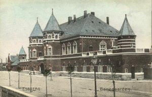 denmark, ESBJERG, Banegaarden, Railway Station (1910s) Postcard