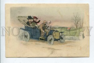 427244 Ladies Car AUTOMOBILE Vintage RAILWAY Post 1909 y RPPC