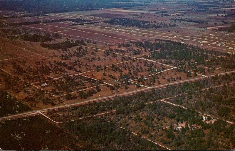 Florida Marion County Aerial View Rainbow Acres 1979