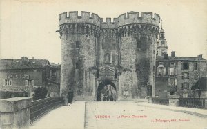 Postcard France Verdun la porte Chaussee