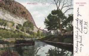 West Rock - New Haven CT, Connecticut - pm 1906 - UDB