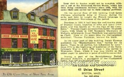 Union Oyster House, Boston, MA USA Restaurant Unused 