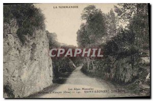 Old Postcard The Alps Mancelles Environs Alencon Saint Leonard des Bois