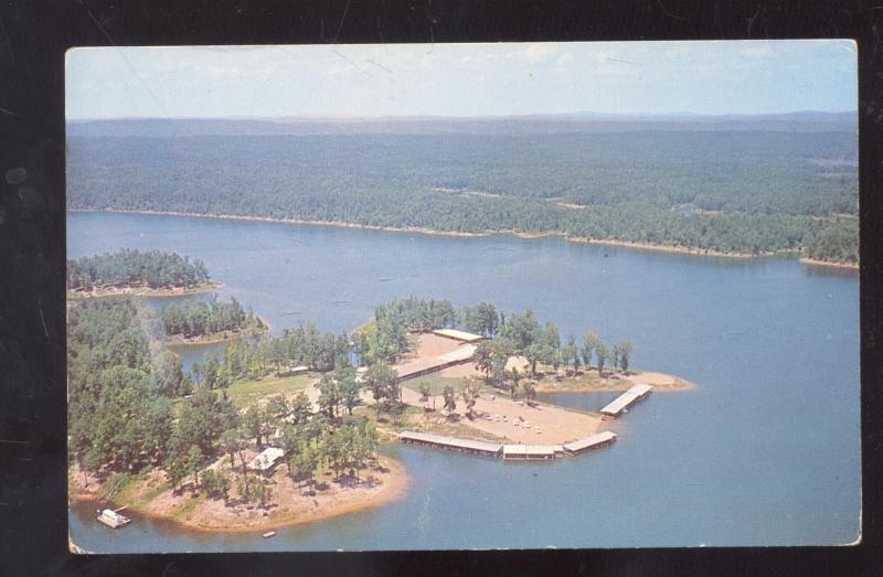 MT. IDA ARKANSAS LAKE OUACHITA SHANGRI LA RESORT ADVERTISING POSTCARD