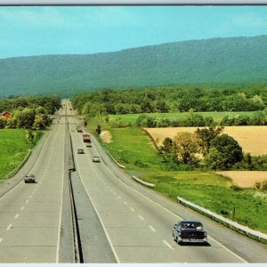 1969 Carlisle Blue Mountain, PA Pennsylvania Turnpike Interstate Cars Teich A219