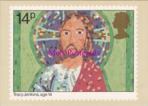 Post Office Postcard - PHQ, Christmas 1981 Mosaic Collage of Christ RR20821