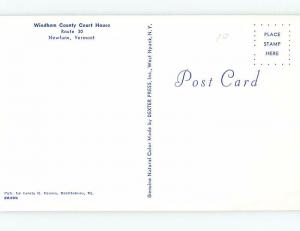 Pre-1980 COURTHOUSE SCENE Newfane Vermont VT d2798