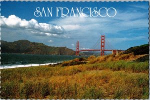Continental Postcard Golden Gate Bridge San Francisco, California CF4