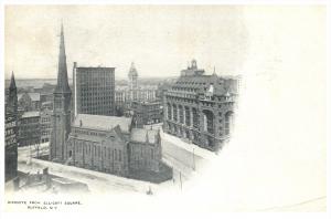 New York  Buffalo  Aerial view of Ellicott Square