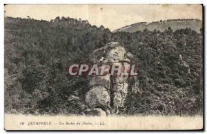 Old Postcard Quimperle Les Roches du Diable