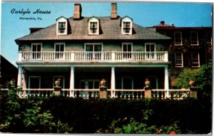 Carlyle House, Alexandria VA Vintage Postcard D35