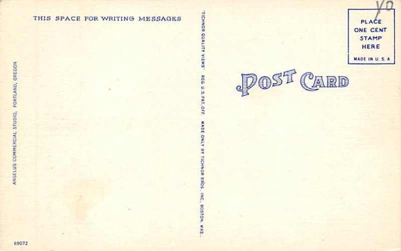 Vista House, Observatory Columbia River HIghway, Oregon OR Postcard