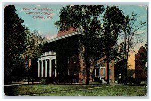 1911 Main Building Lawrence College Appleton Wisconsin WI Posted Postcard