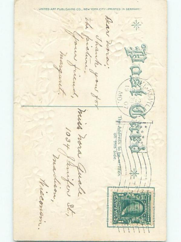 Divided-Back CHRISTMAS SCENE Great Postcard W9156