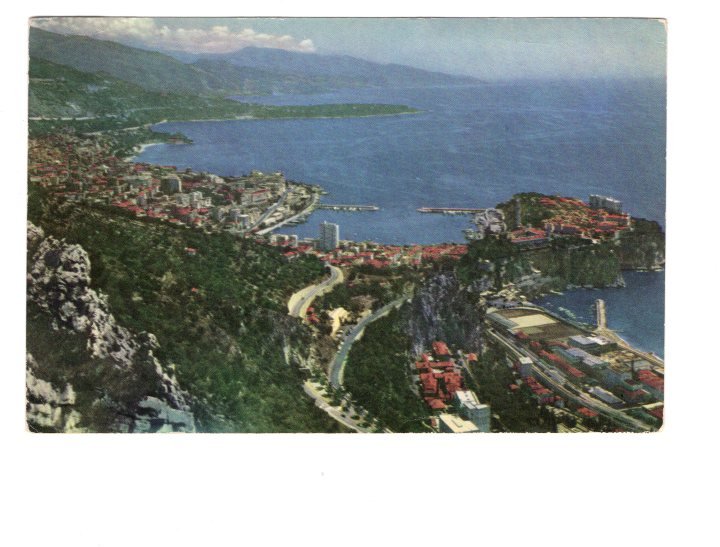 Monaco, Dear Doctor, Large 5 X 7 in Postcard, Used 1959