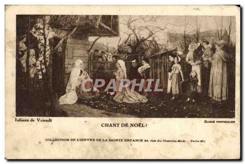 Old Postcard Christmas In Song Collection Juliaan of Vrendt