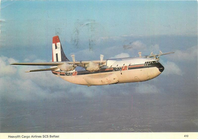 Heavylift Cargo Airlines SC5 Belfast plane