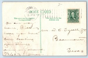 Miami Florida Postcard Excursion Boat Sallies Observatory Everglade Trip c1909