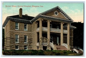 1909 Nurses Home General Hospital Kingston Canada Posted Antique Postcard