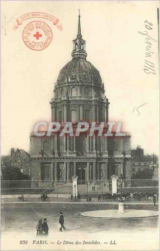 Old Postcard Paris Le Dome des Invalides