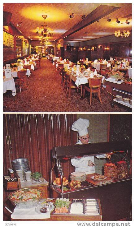 Dining Room, Chef, Mario's of Windsor, Windsor, Ontario, Canada, 40-60's