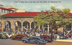 Busy Day at the Open Air Post Office Cars St Petersburg FL