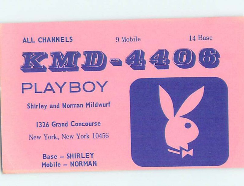Pre-1980 RADIO CARD - CB HAM OR QSL New York City NY AH2458