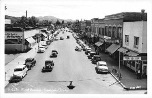 Sandpoint Idaho First Avenue Real Photo Vintage Postcard JH230507