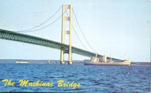 The Mackinac Bridge MI, Michigan - pm 1971