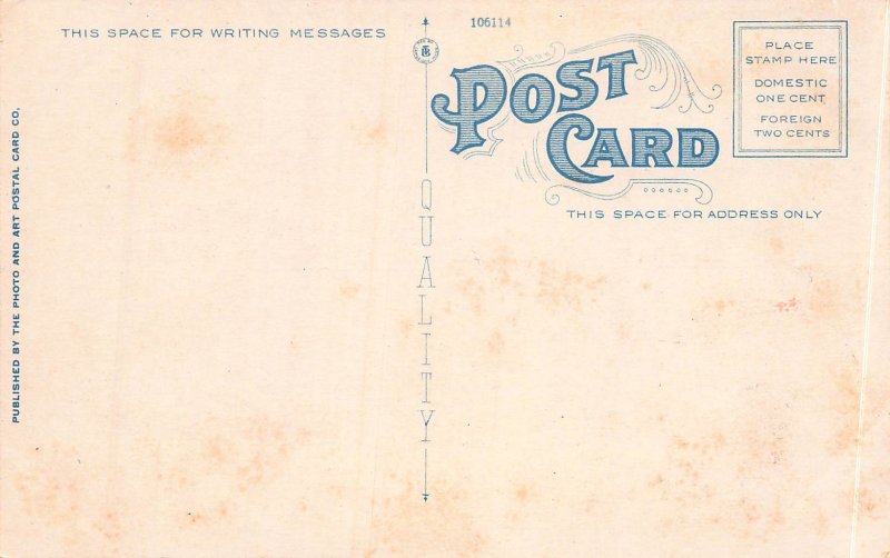Military Park and Public Service Bldg., Newark, N.J., early postcard, unused
