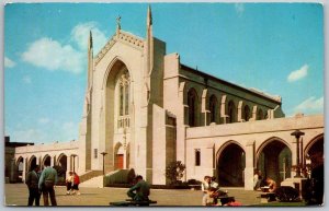 Boston Massachusetts 1960s Postcard Boston University Campus Students