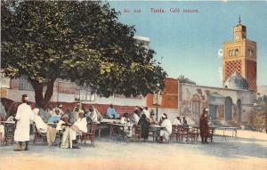 B91841 tunis tunisia cafe maure types folklore  Moorish coffee  africa