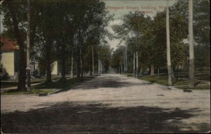 Kewanee Illinois IL Prospect Street c1910 Vintage Postcard